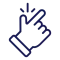 Finger snap icon