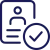 Identity card with checkmark
